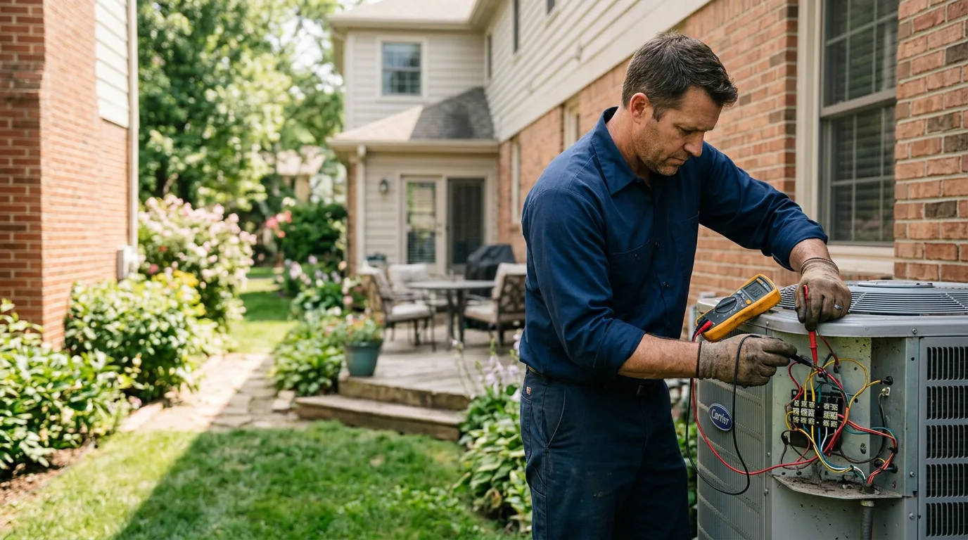 HVAC technician working near Central Point, OR